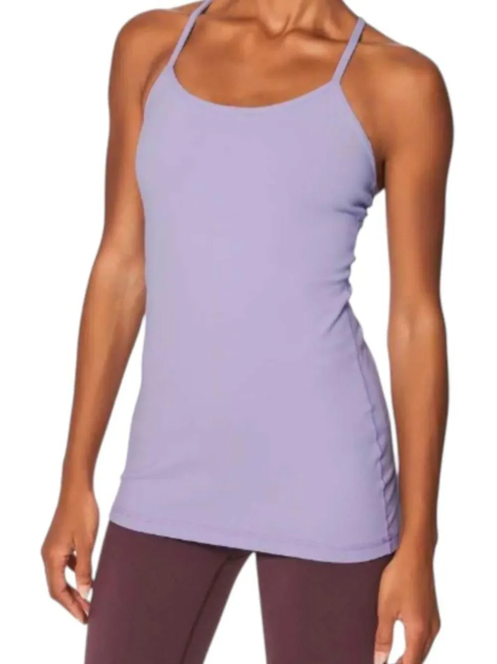 LULULEMON ATHLETICA Power Y Tank in Lilac Size 6